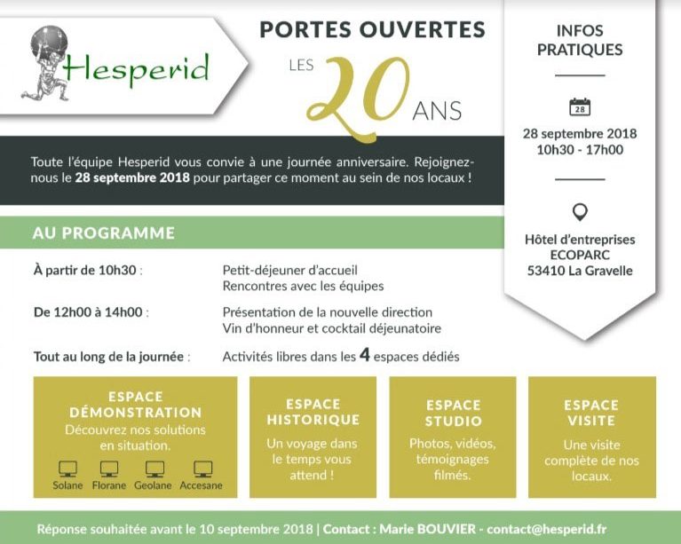 Hesperid fête ses 20 ans !